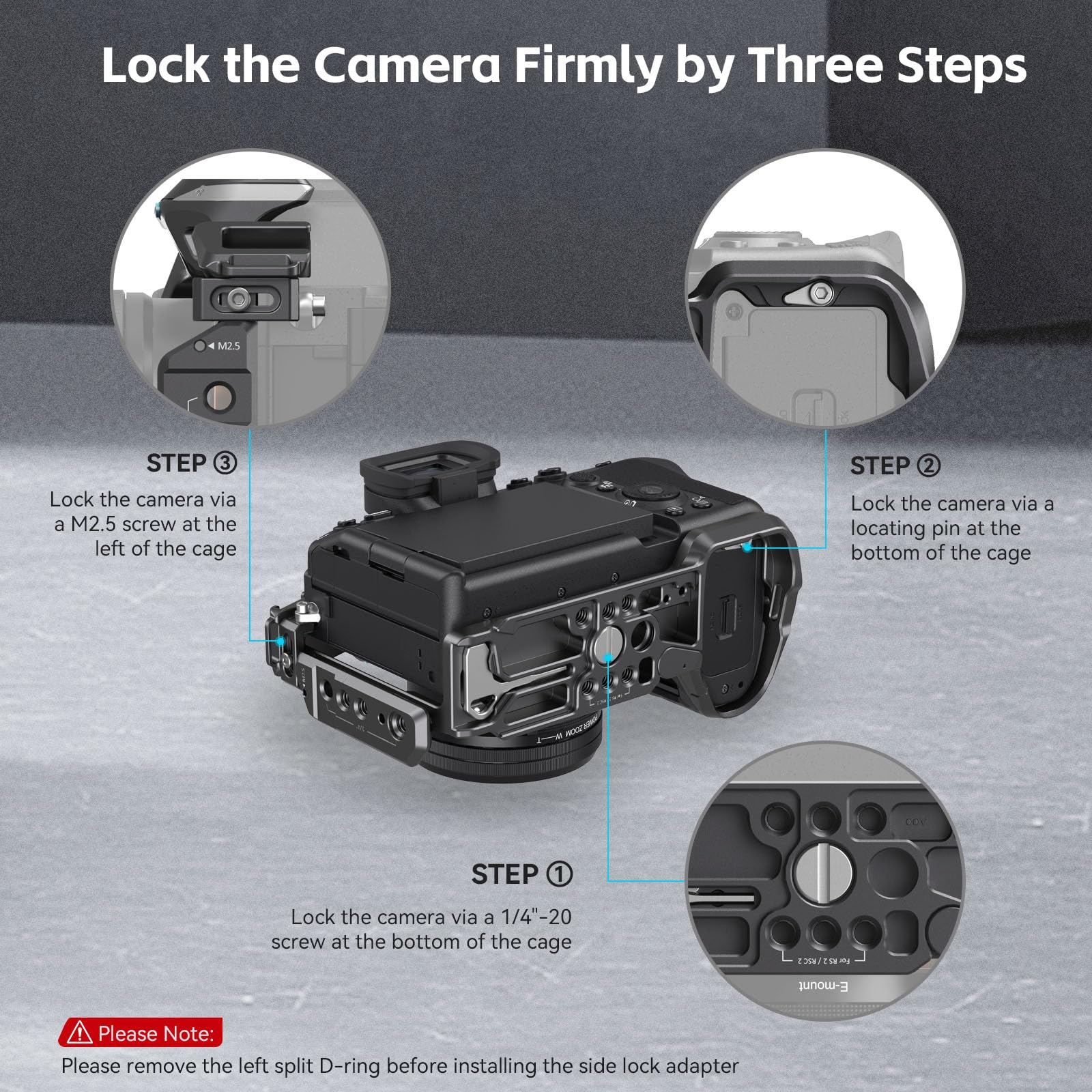 smallrig-4308-cage-kit-mit-kabelklemme-f-r-sony-alpha-7r-v-7-iv-7s-iii-kamera-ca image 3