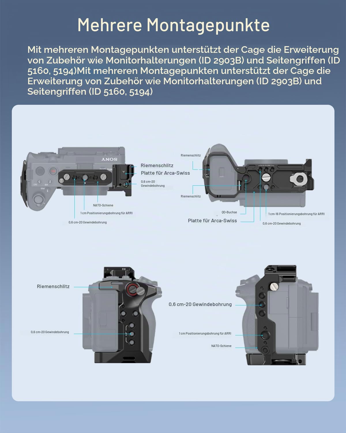 smallrig-5823-cage-kit-f-r-sony-fx3-fx30-mit-v-mount-platte image 3