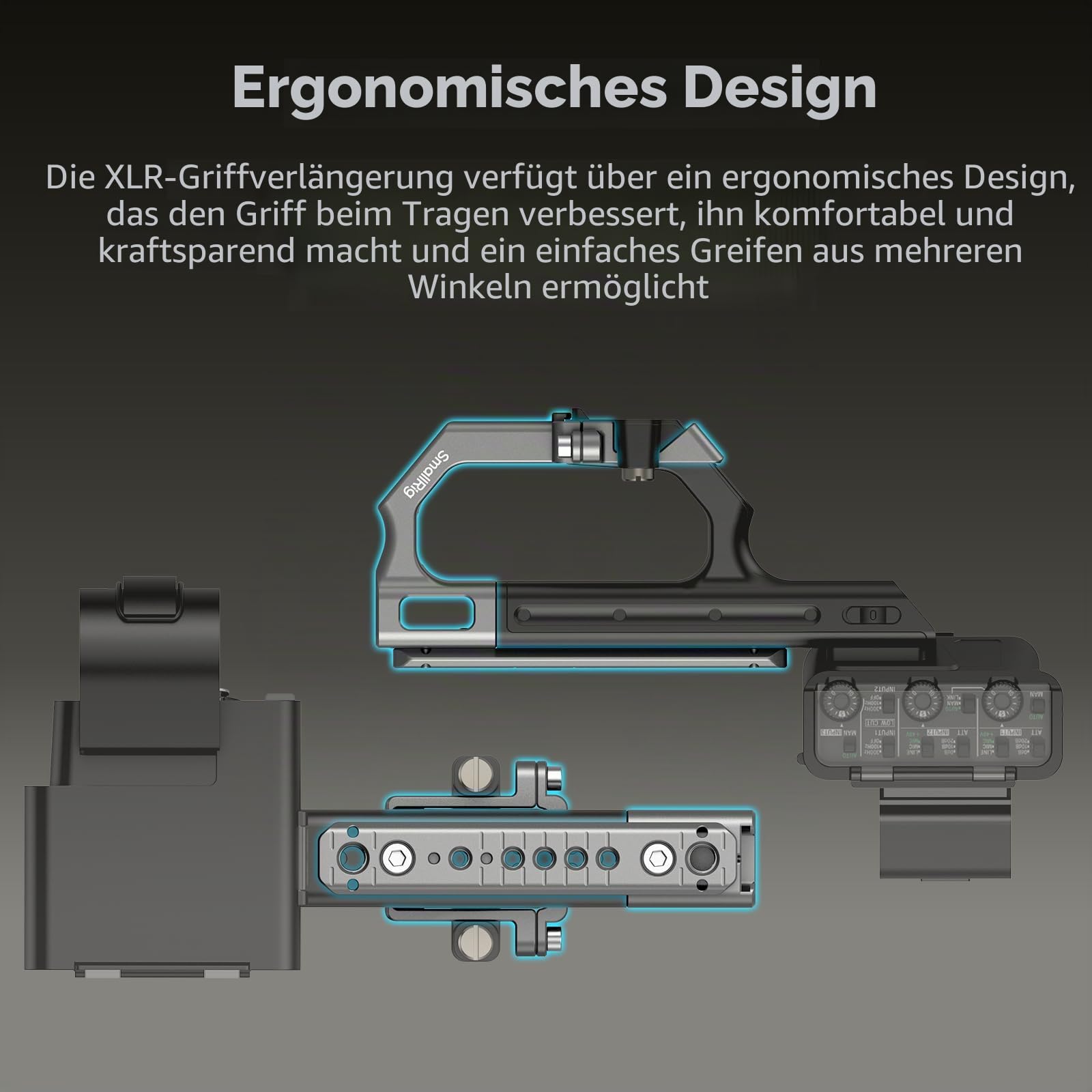smallrig-4830-montageplatten-verl-ngerungssatz-f-r-sony-fx3-fx30-xlr-griff-mit-h image 4