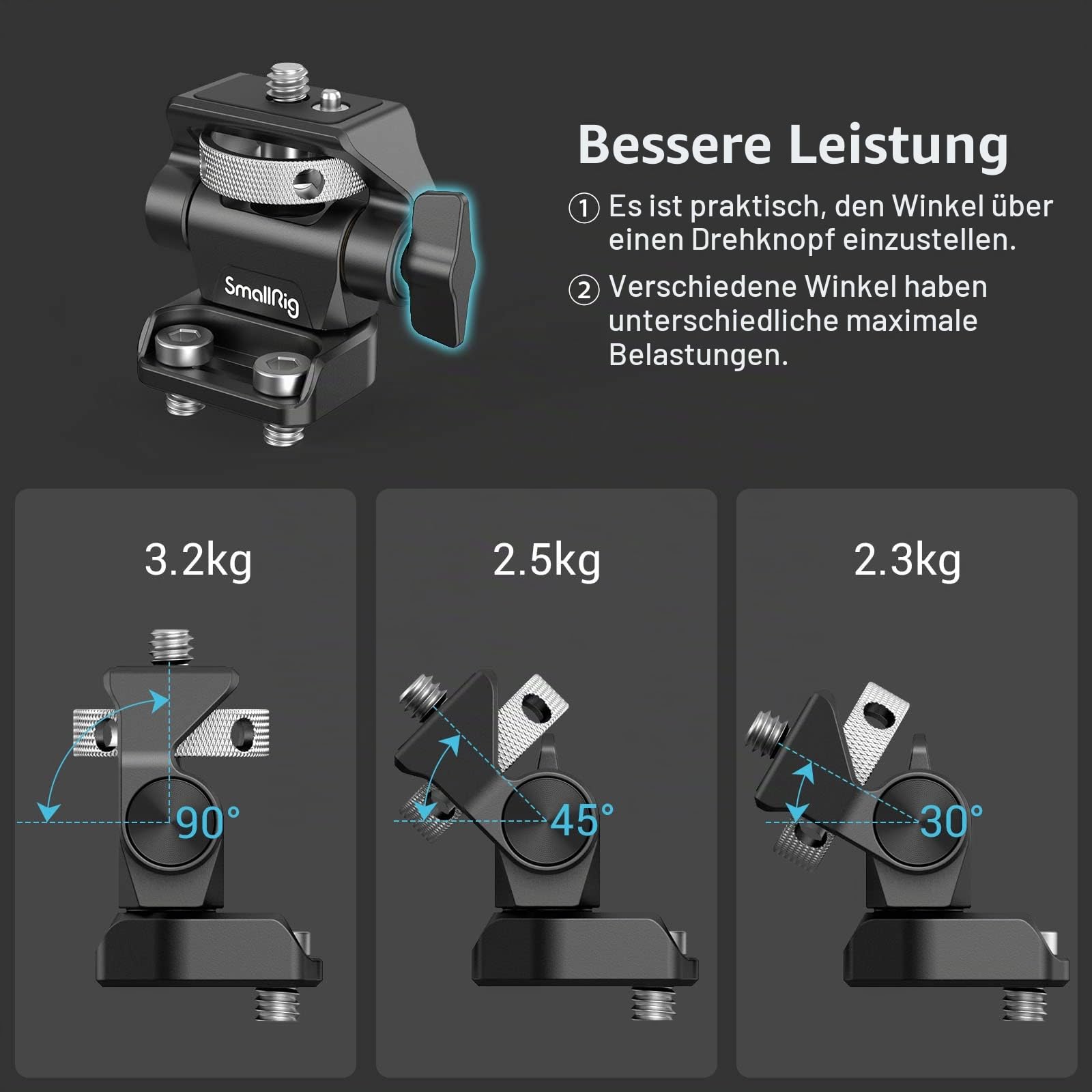 smallrig-2904b-kamera-monitor-halterung-f-r-5-und-7-monitore-360-schwenk-180-nei image 4