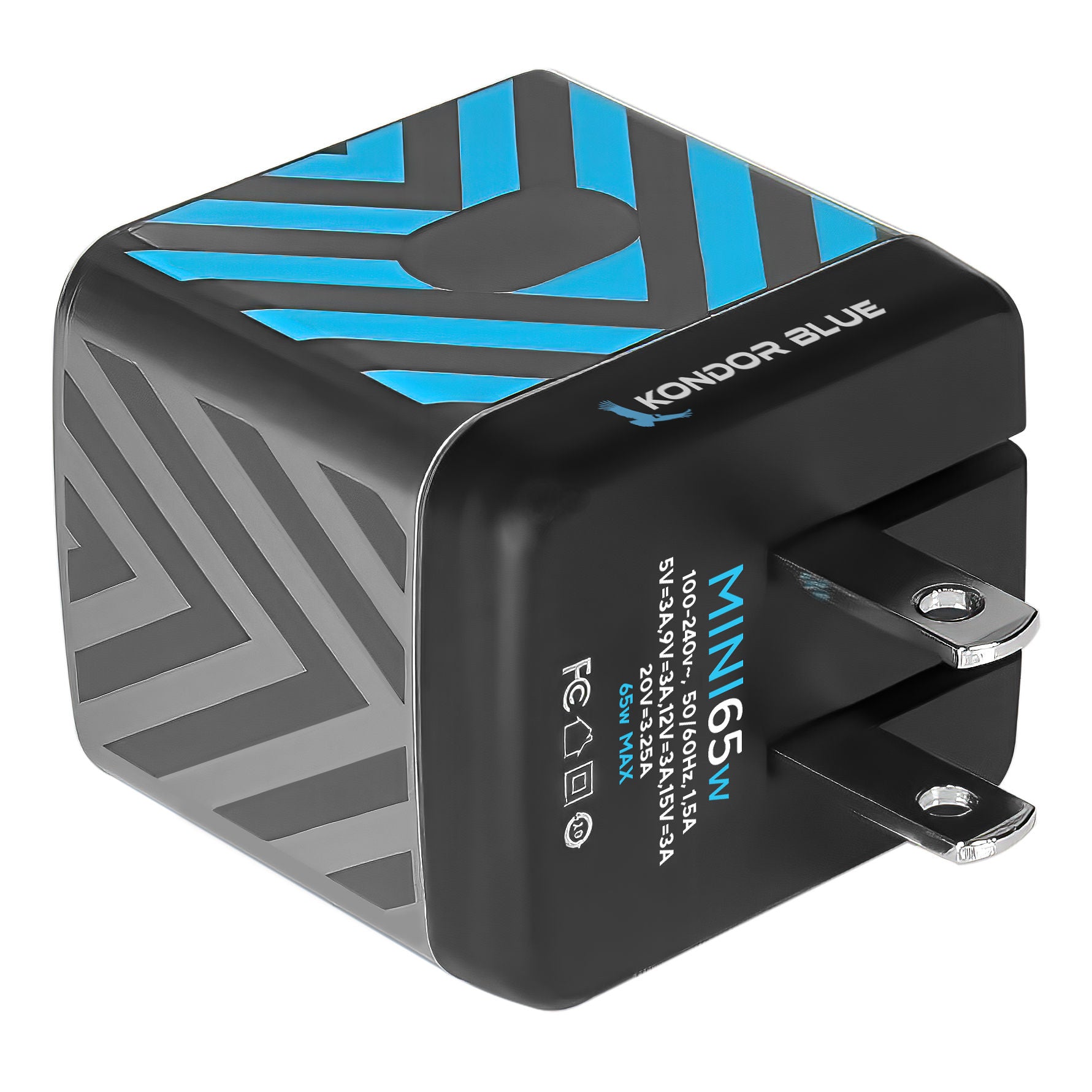 kondor-blue-usb-c-pd-65w-gan-ii-wall-charger-brick-schnellladeger-t image 5