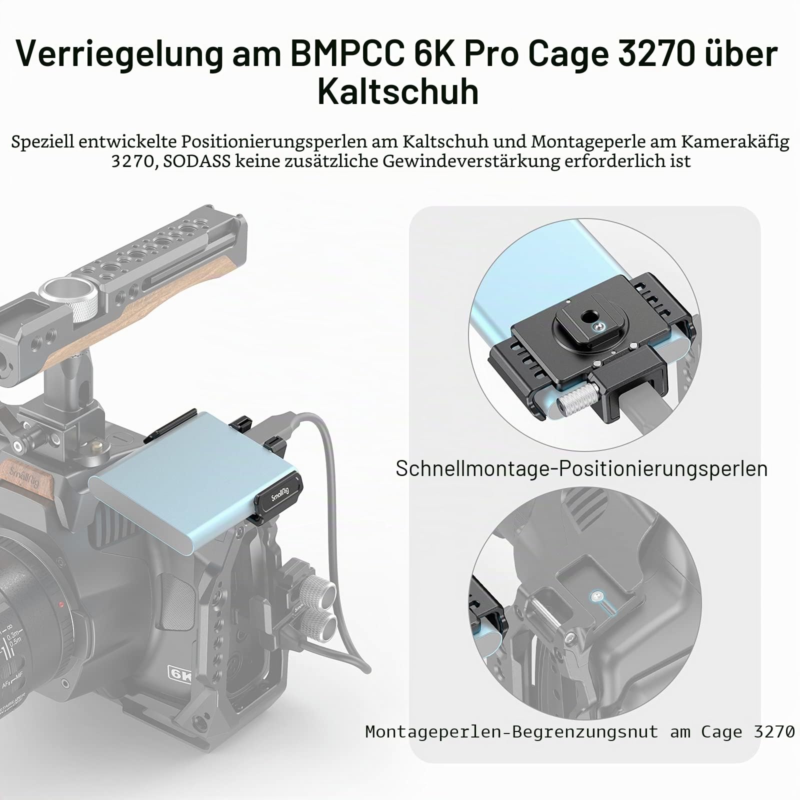 smallrig-3272-ssd-halterung-f-r-samsung-t5-t7-f-r-bmpcc-6k-pro-cage-3270 image 2