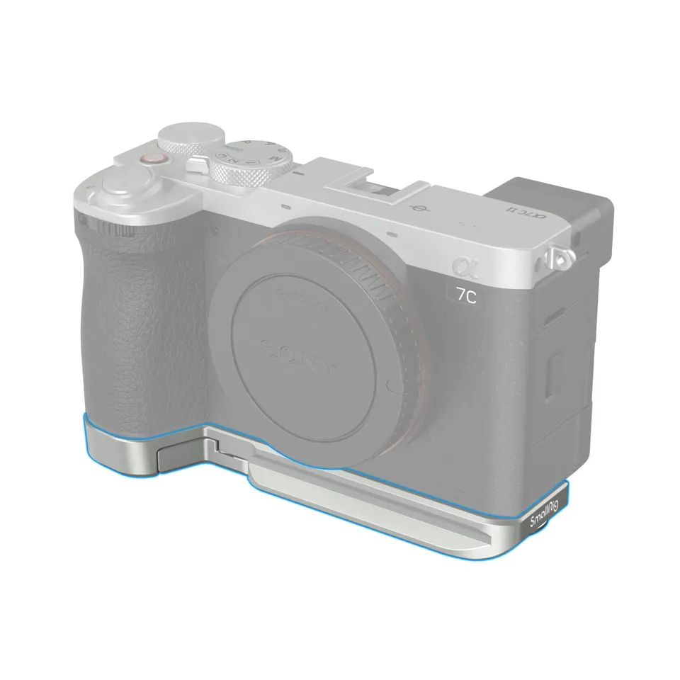 smallrig-4439-baseplate-silber-f-r-sony-a7c-ii-a7cr-mit-arca-swiss image 1