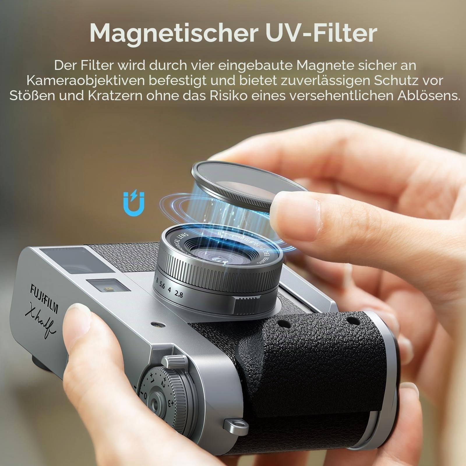 smallrig-5392-magnetischer-uv-filter-silber-f-r-fujifilm-x-half image 2