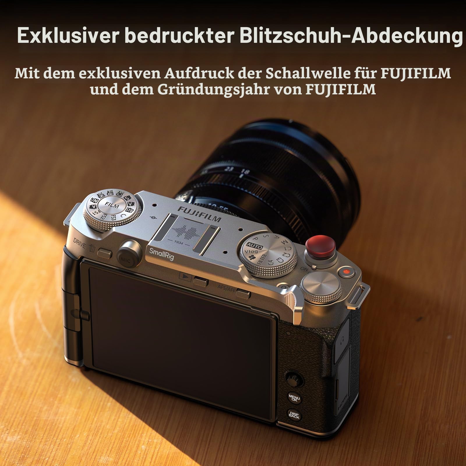 smallrig-4877b-daumengriff-blitzschuhabdeckung-silber-f-r-fujifilm-x-m5 image 2