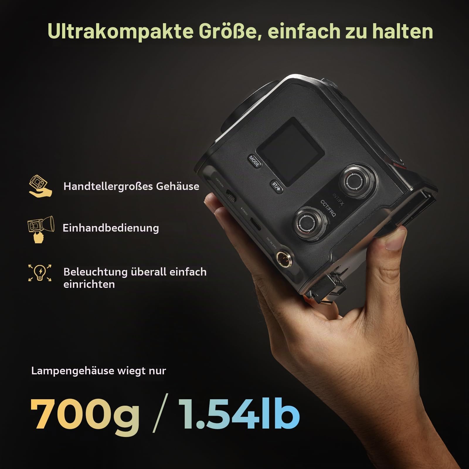 smallrig-rc-100b-cob-videoleuchte-100w-2700-6500k-pro-5142 image 2