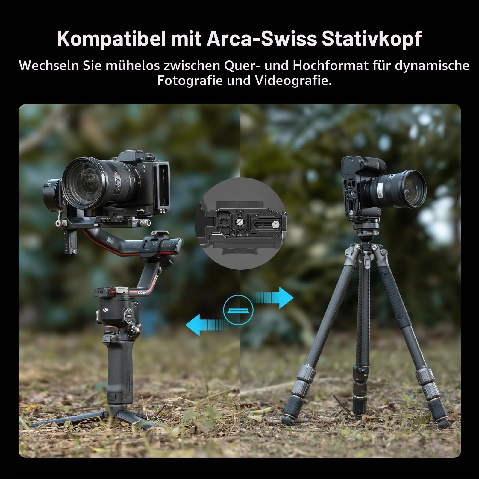 smallrig-l-bracket-5188-f-r-sony-alpha-1-ii-9-iii-mit-arca-platte-und-airtag-slo image 4