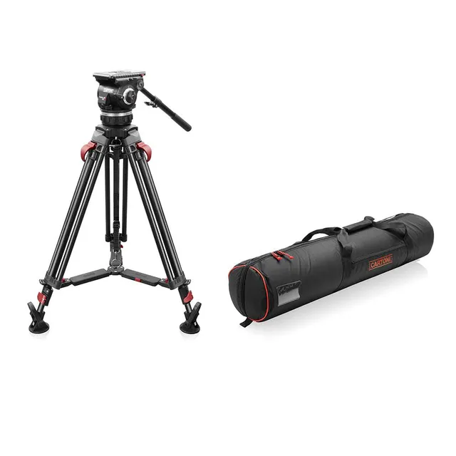 shape-focus-18-fluid-head-stativ-mit-red-lock-beinen-und-mid-level-spreader image 1