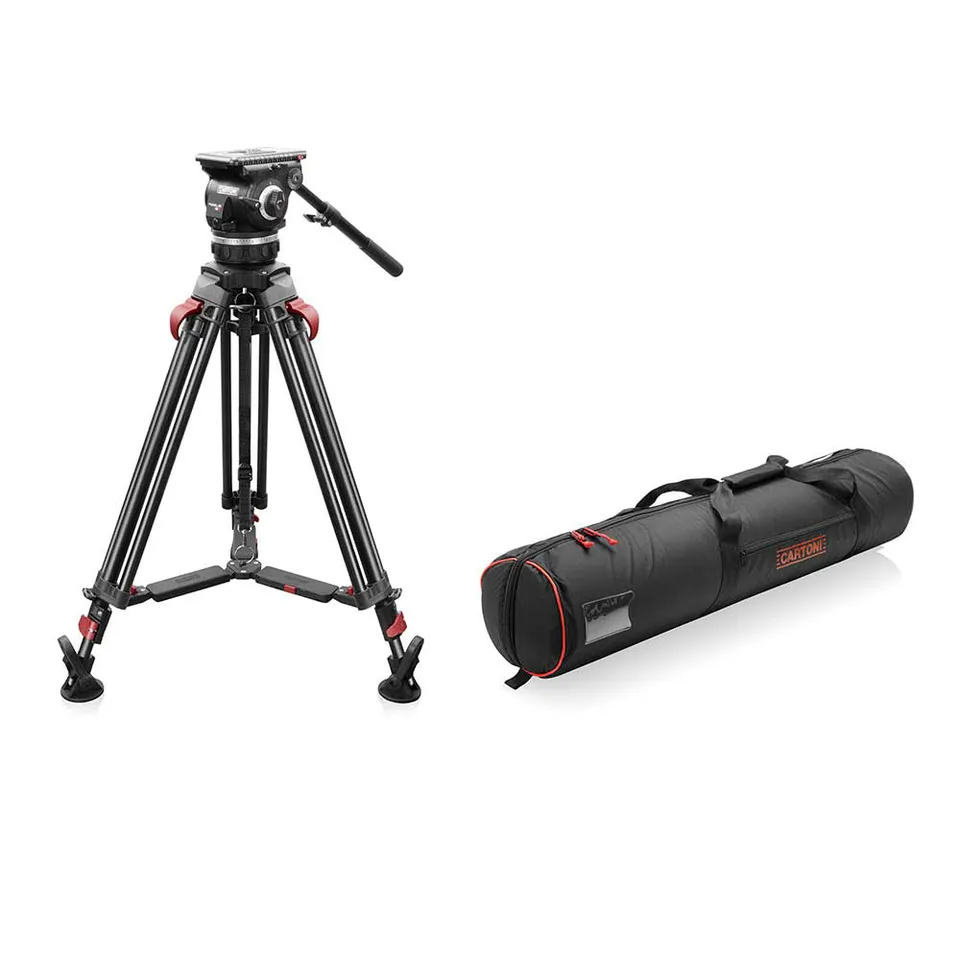 shape-focus-18-fluid-head-stativ-mit-red-lock-beinen-und-mid-level-spreader image 1