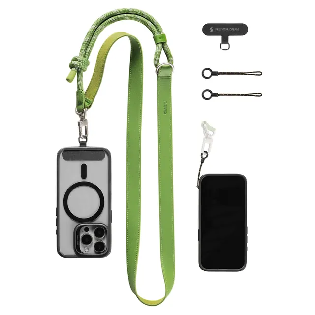 smallrig-5301-handy-schultergurt-umh-ngeband-aus-leder-nylon-gr-n image 1