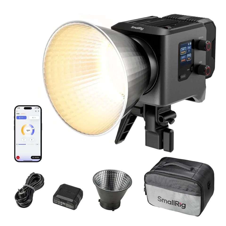 smallrig-rc220b-pro-220w-cob-videolicht-2700k-6500k-bi-color-dauerlicht image 1