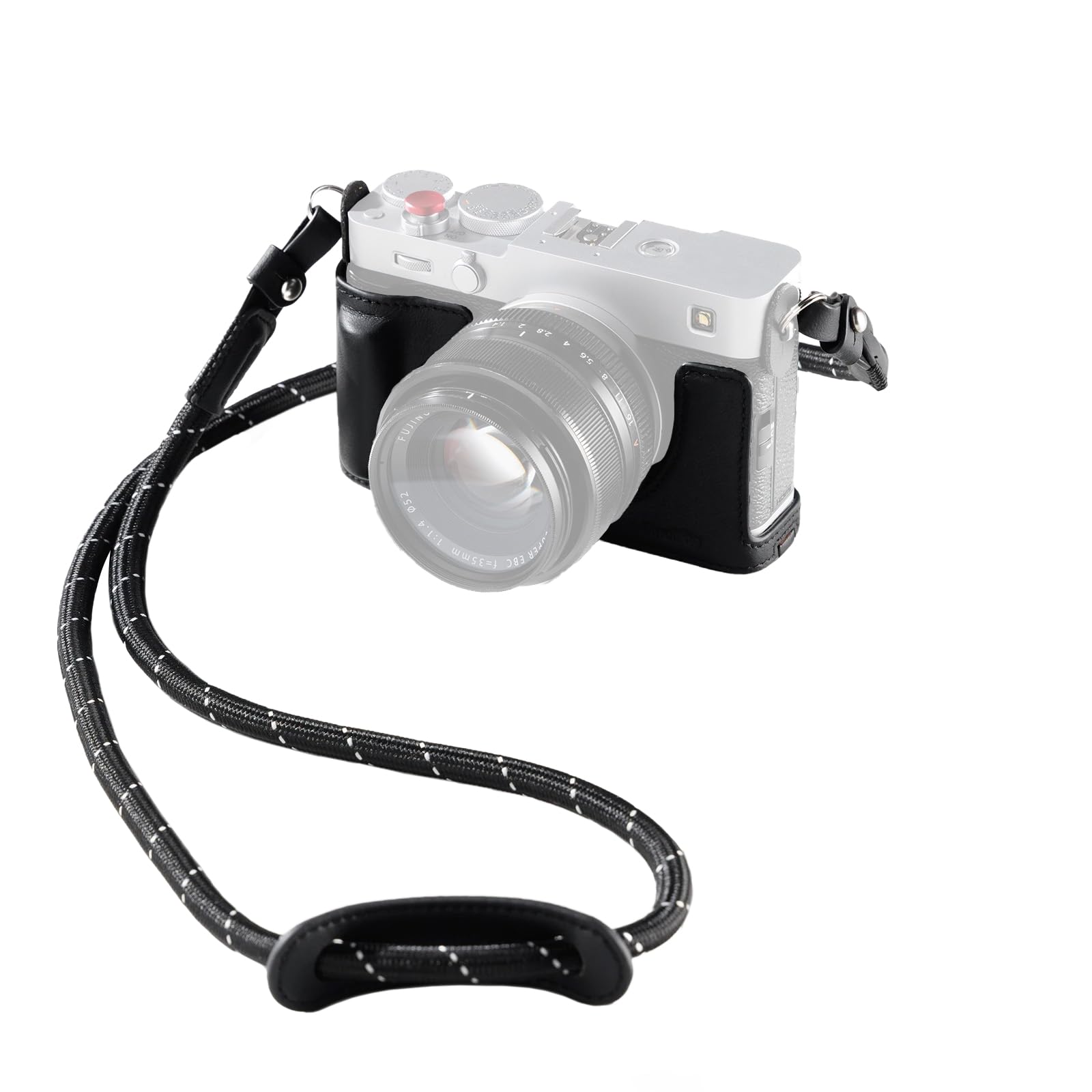 smallrig-5450-echtleder-taschenset-halbcase-schwarz-f-r-fujifilm-x-e5-mit-schult image 1