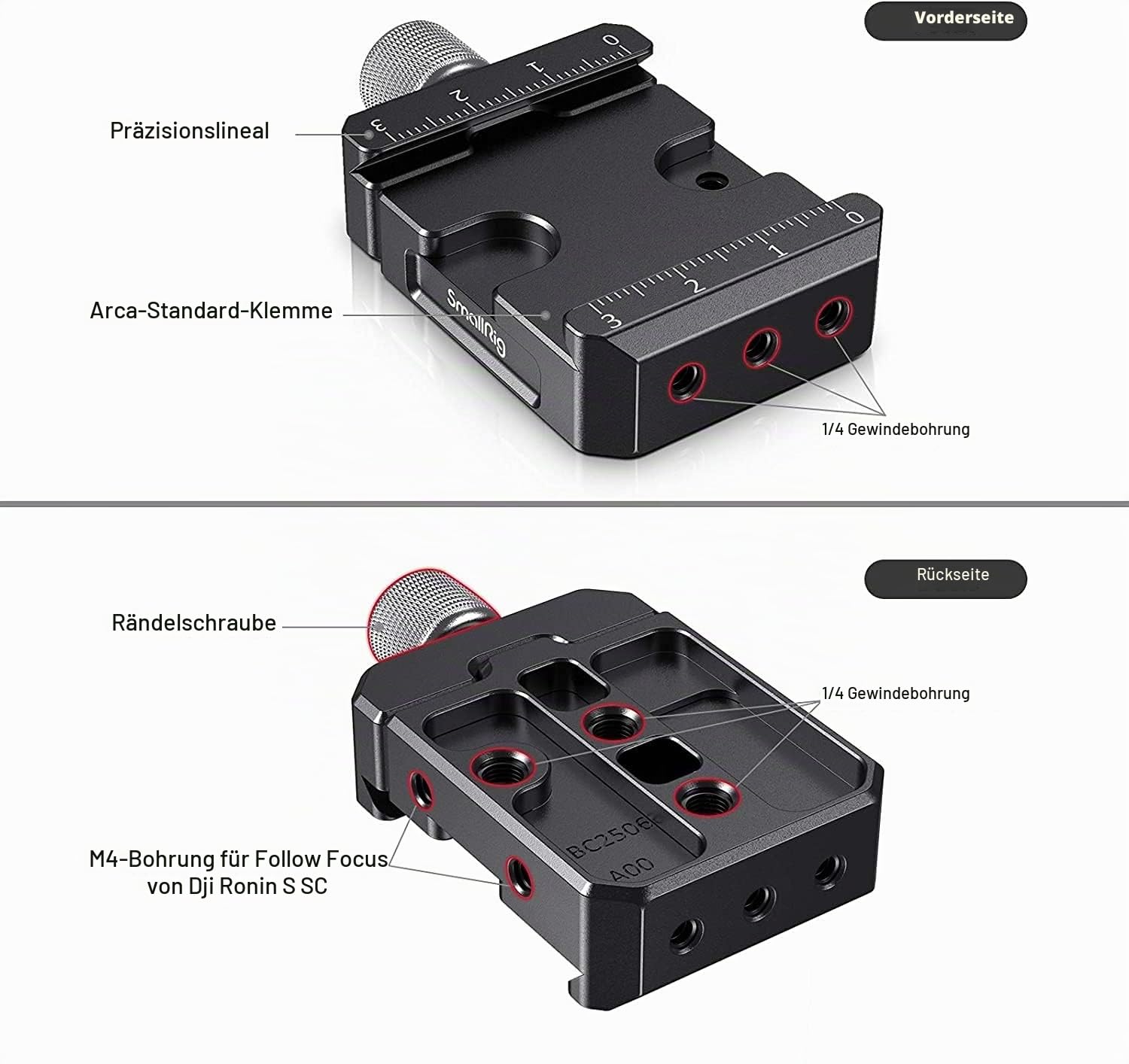 smallrig-2506b-arca-schnellspanner-klemme-f-r-dji-ronin-s-sc-und-zhiyun-gimbals image 4