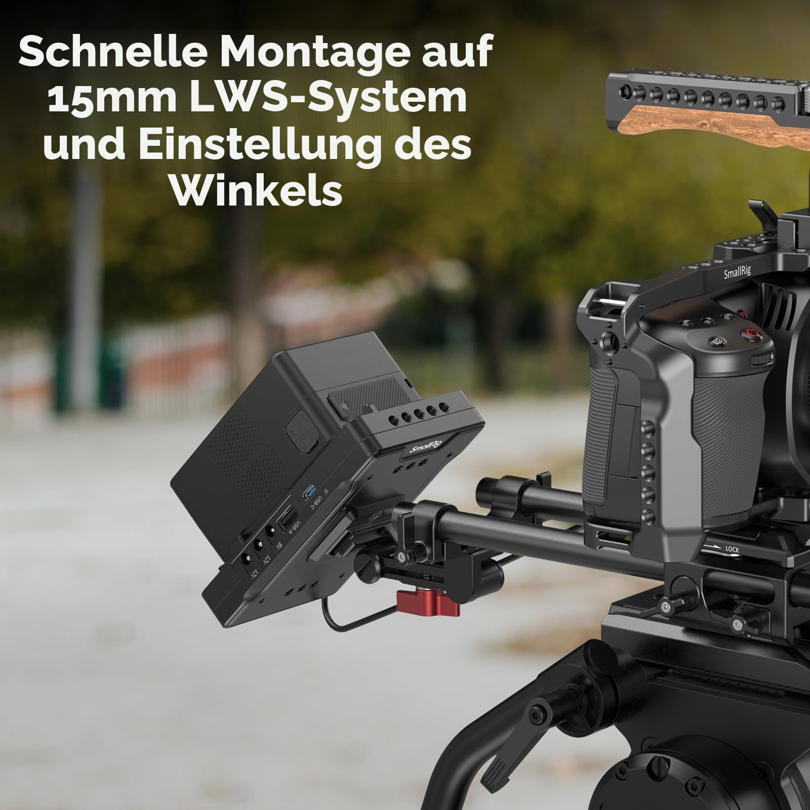 smallrig-3204b-v-mount-akkuplatte-mit-verstellbarem-arm-65w-pd-usb-c-und-d-tap image 6