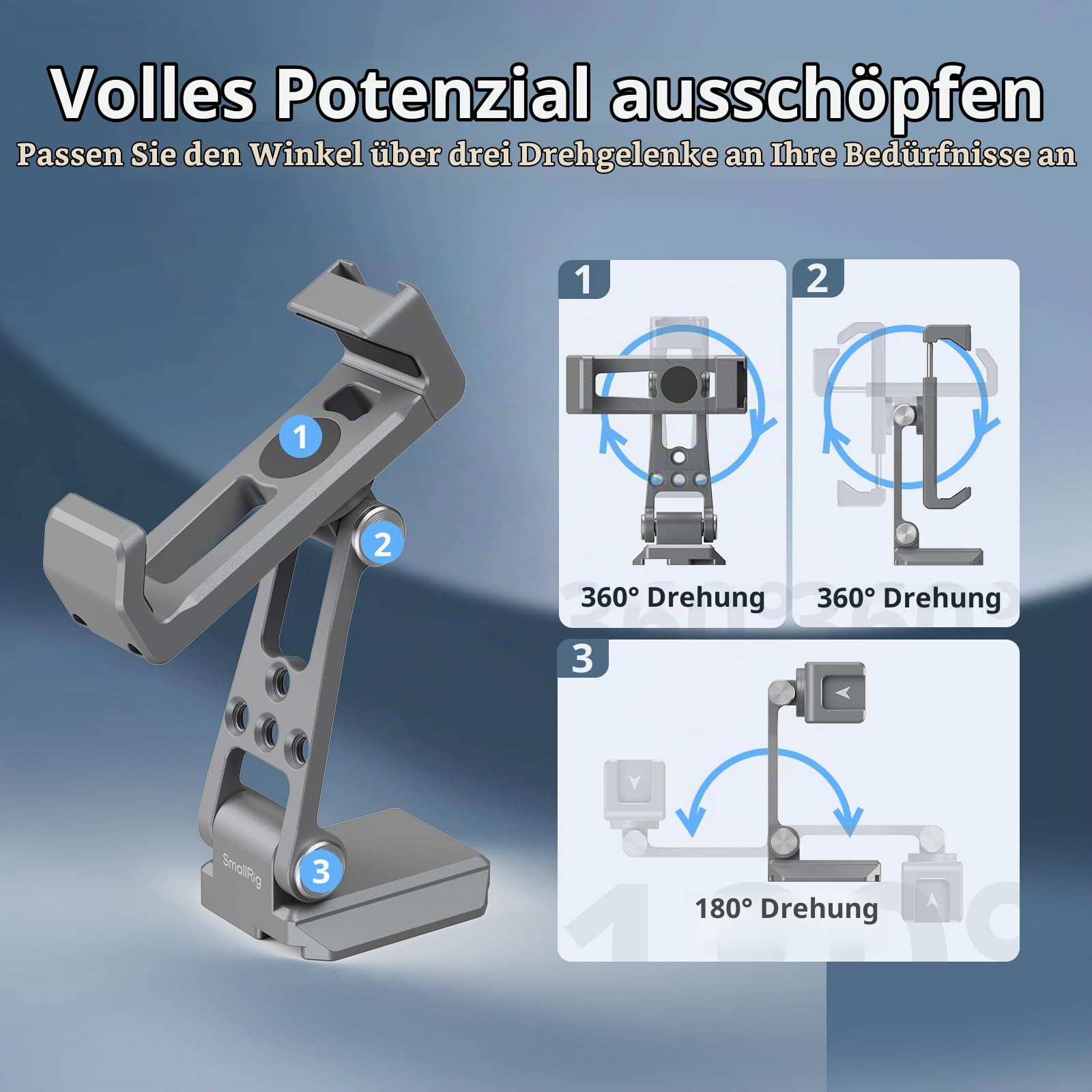 smallrig-metall-handyhalterung-5338-mit-arca-swiss-grundplatte image 4