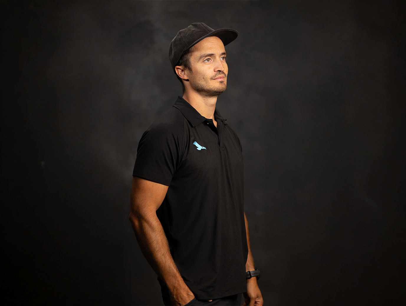 kondor-blue-polo-shirt-stretch-athletic-polo-schwarz image 2
