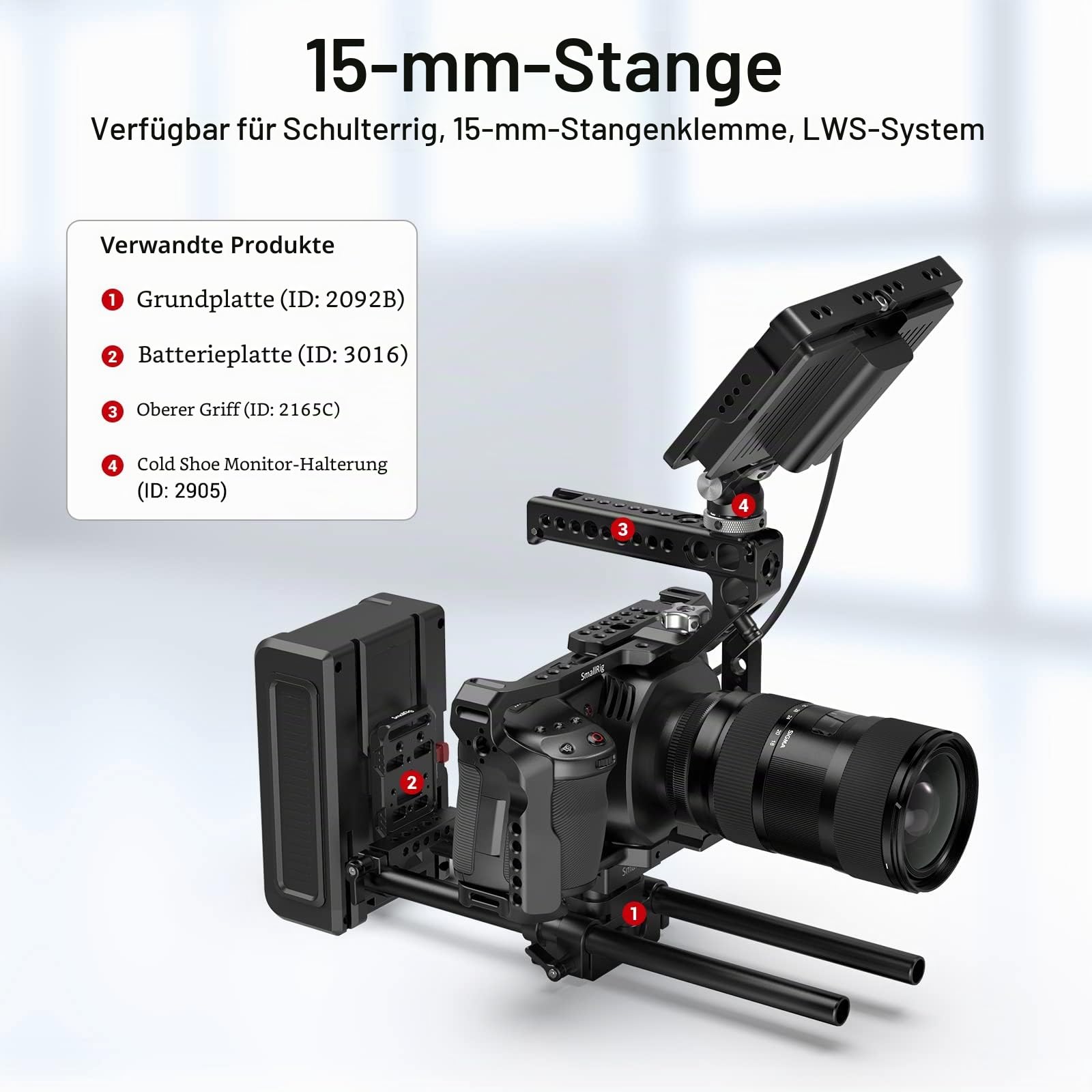 smallrig-15mm-rod-set-1659-aluminium-20cm-30cm-m12-f-r-rig-matte-box-follow-focu image 5