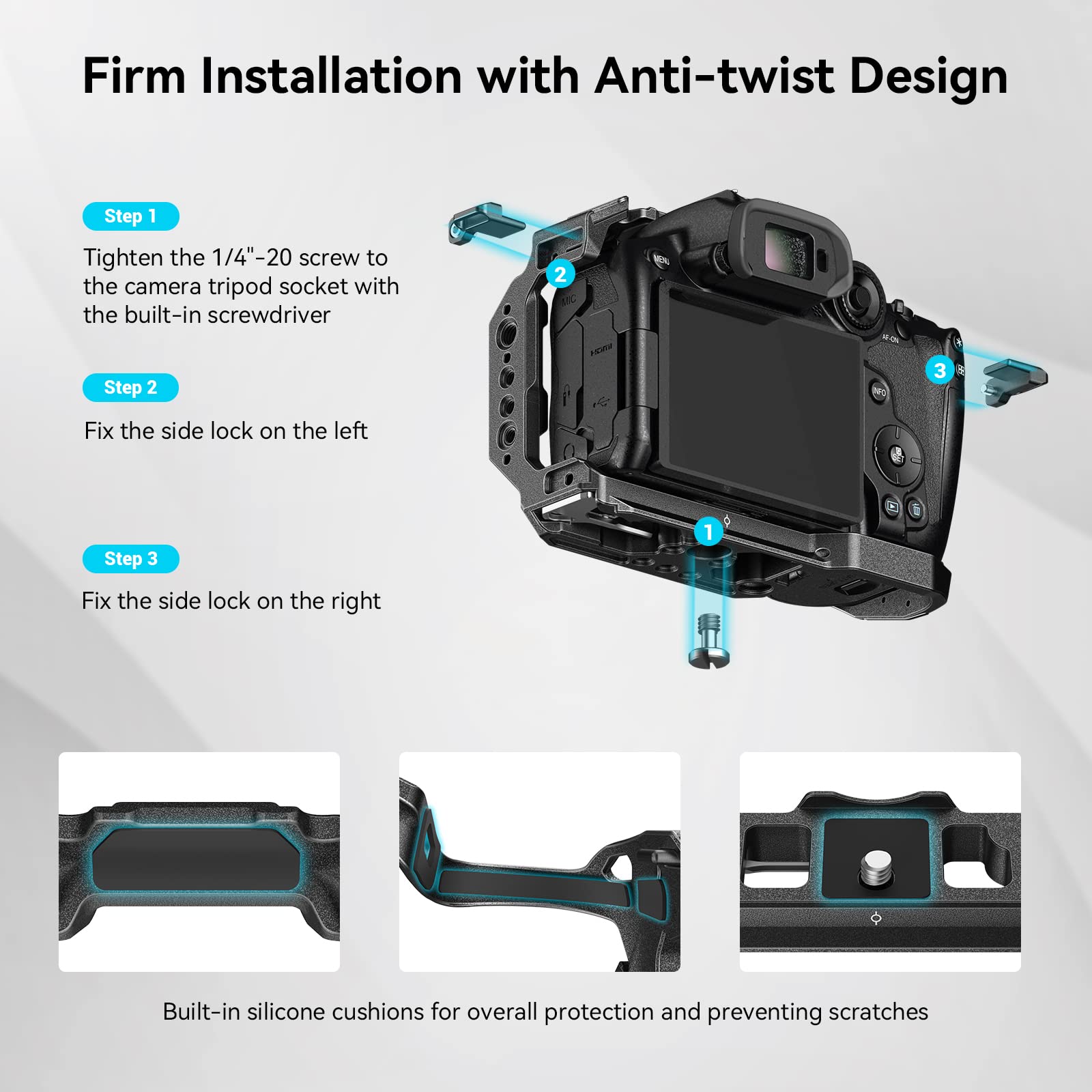 smallrig-4003b-cage-f-r-canon-r7-mit-arca-swiss-platte-kamera-k-fig-mit-nato-sch image 5