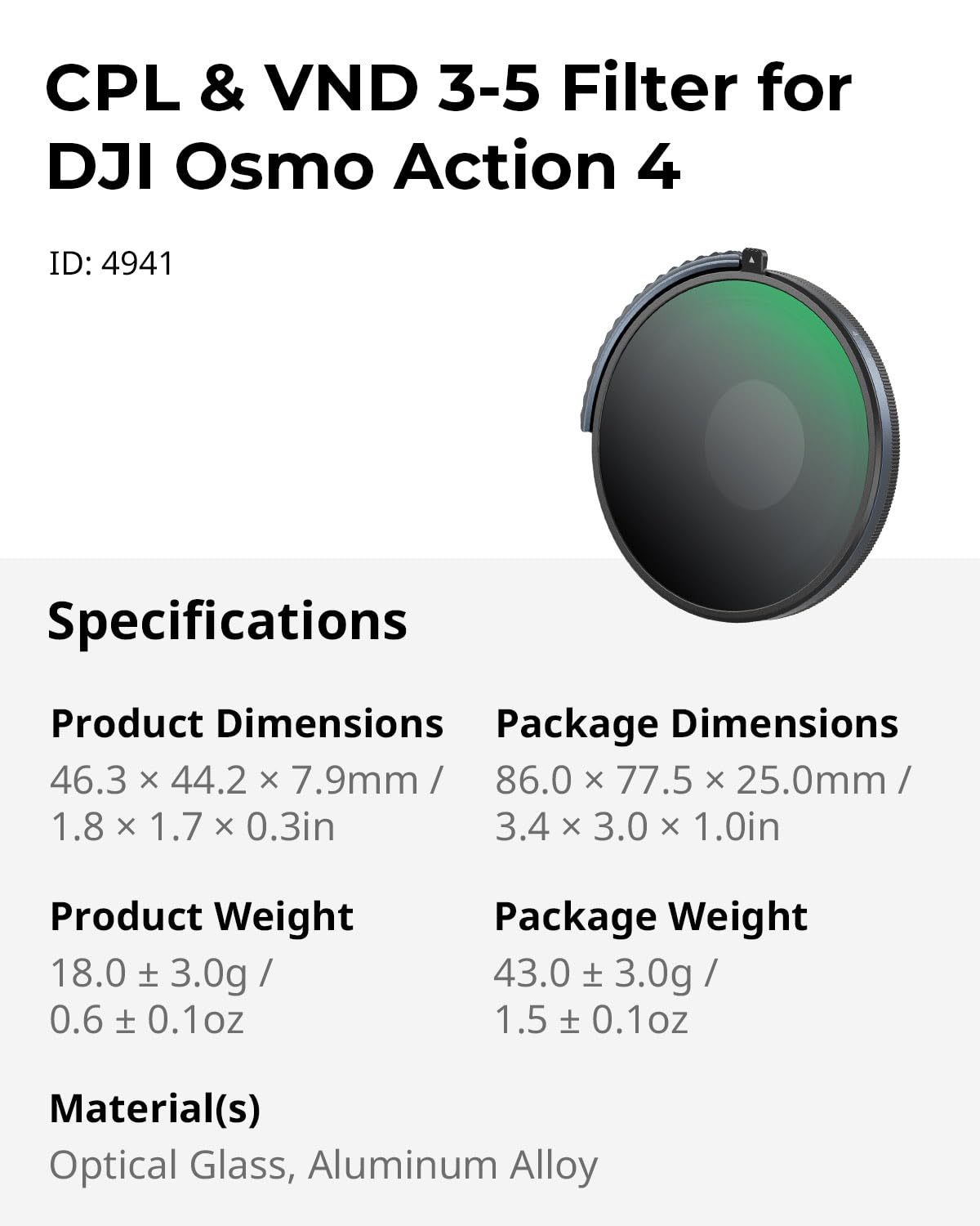 smallrig-4941-cpl-vnd-3-5-filter-nd8-nd32-f-r-dji-osmo-action-4 image 8