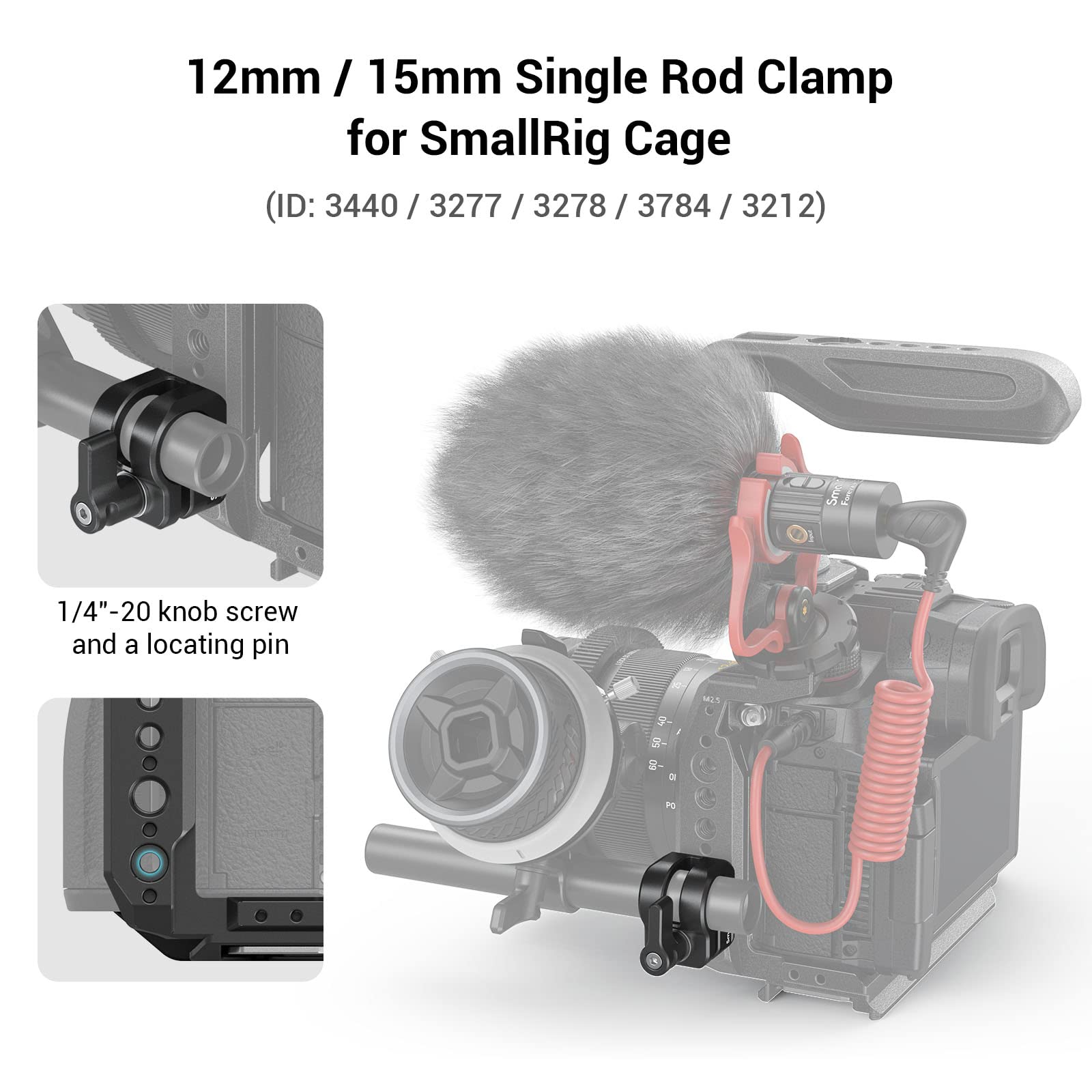 smallrig-12mm-15mm-single-rod-clamp-einzelstangenklemme-f-r-cage image 2