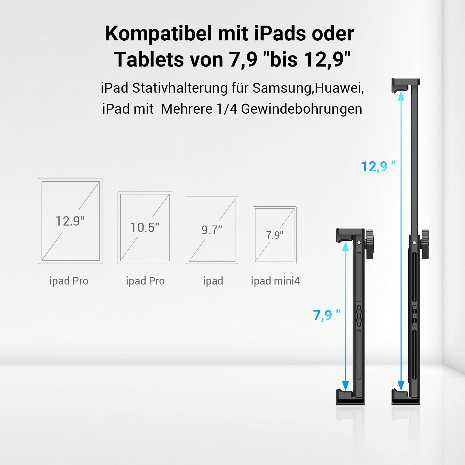 smallrig-2930-ipad-tablet-halter-metall-stativadapter-mit-2x-kaltschuh-und-arca- image 4