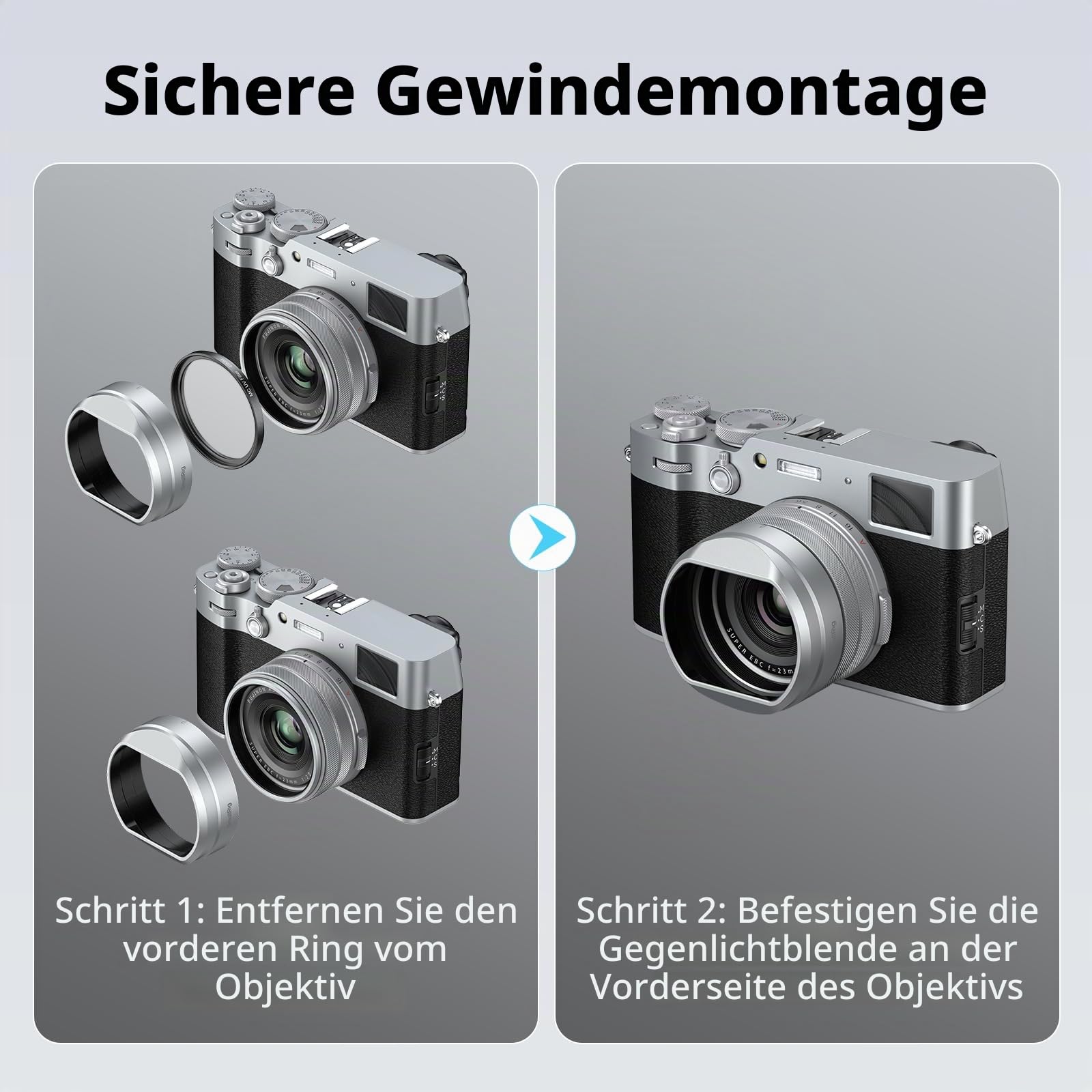 smallrig-5849-gegenlichtblende-silber-f-r-fujifilm-x100vi-x100v-mit-49mm-adapter image 4