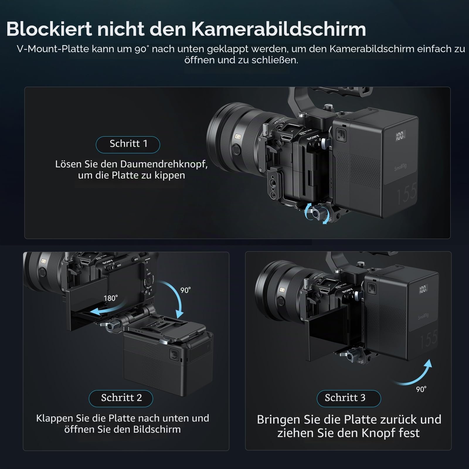 smallrig-5048-vb99-mini-v-mount-akku-99wh-set-mit-akkuplatte-4064b image 7