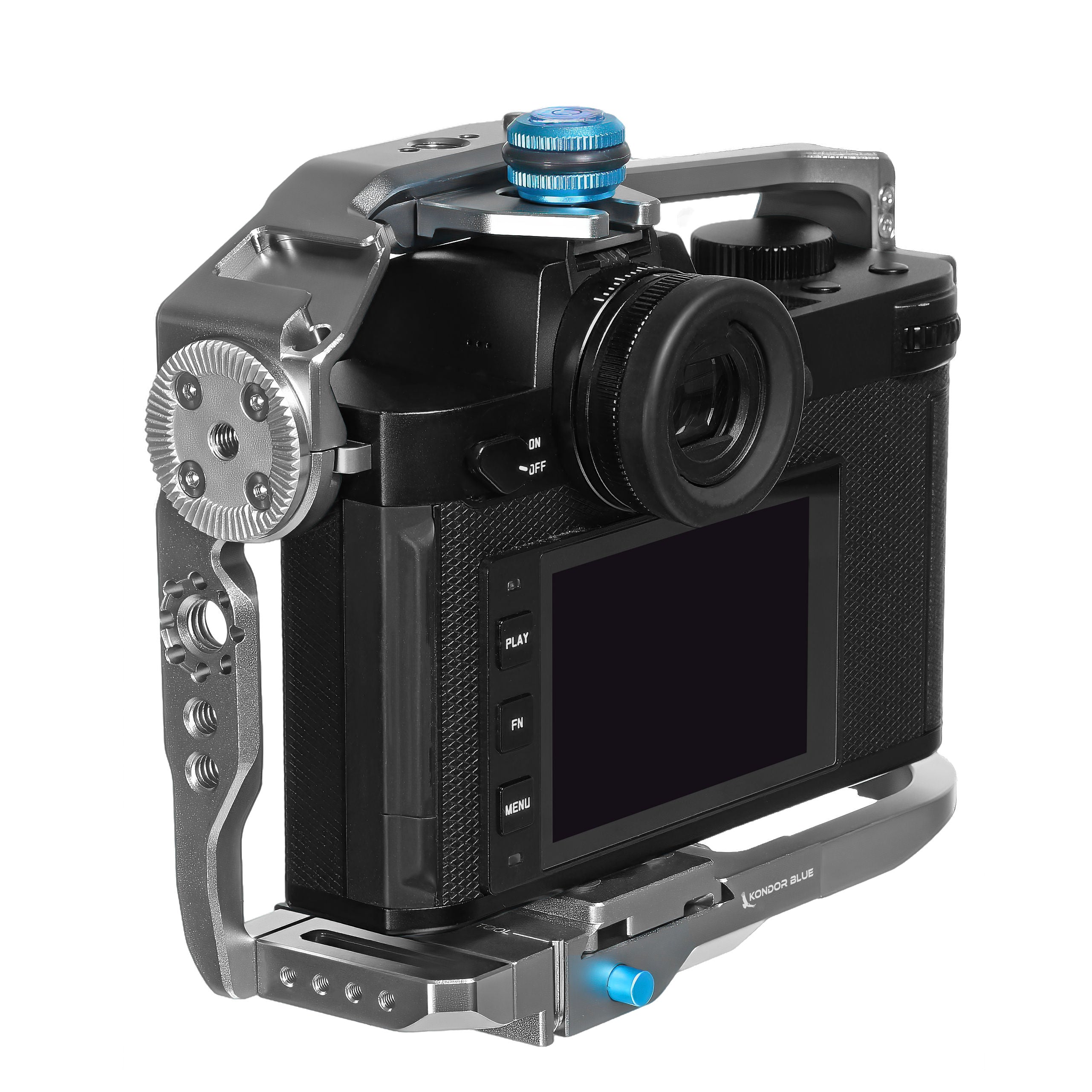 kondor-blue-leica-sl2s-sl2-sl-full-cage-mit-arca-qr-und-nato-schienen image 8