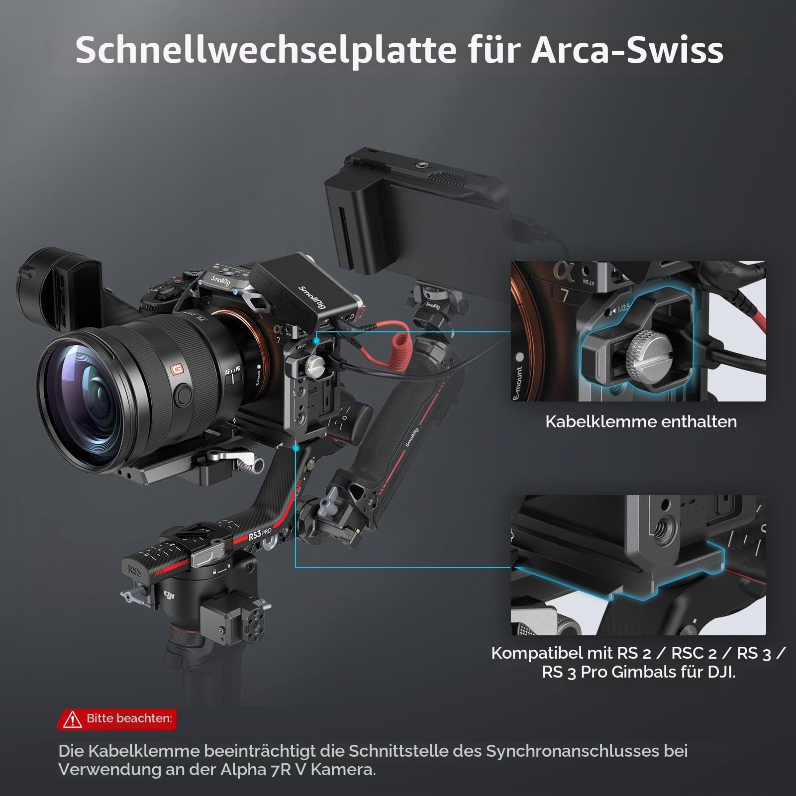 smallrig-4308-cage-kit-mit-kabelklemme-f-r-sony-alpha-7r-v-7-iv-7s-iii-kamera-ca image 4