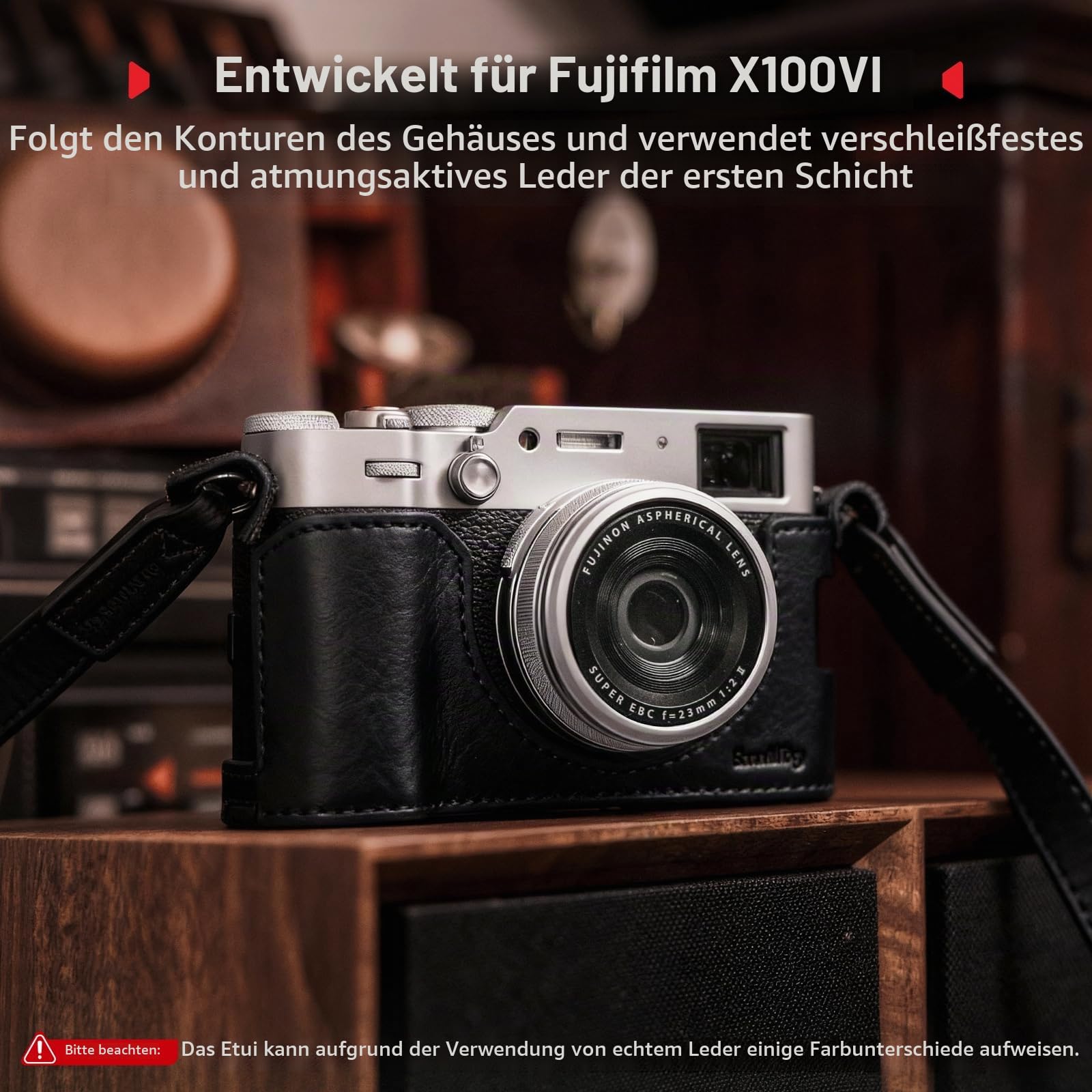 smallrig-5622-ledertaschen-set-echtleder-schwarz-f-r-fujifilm-x100vi image 2