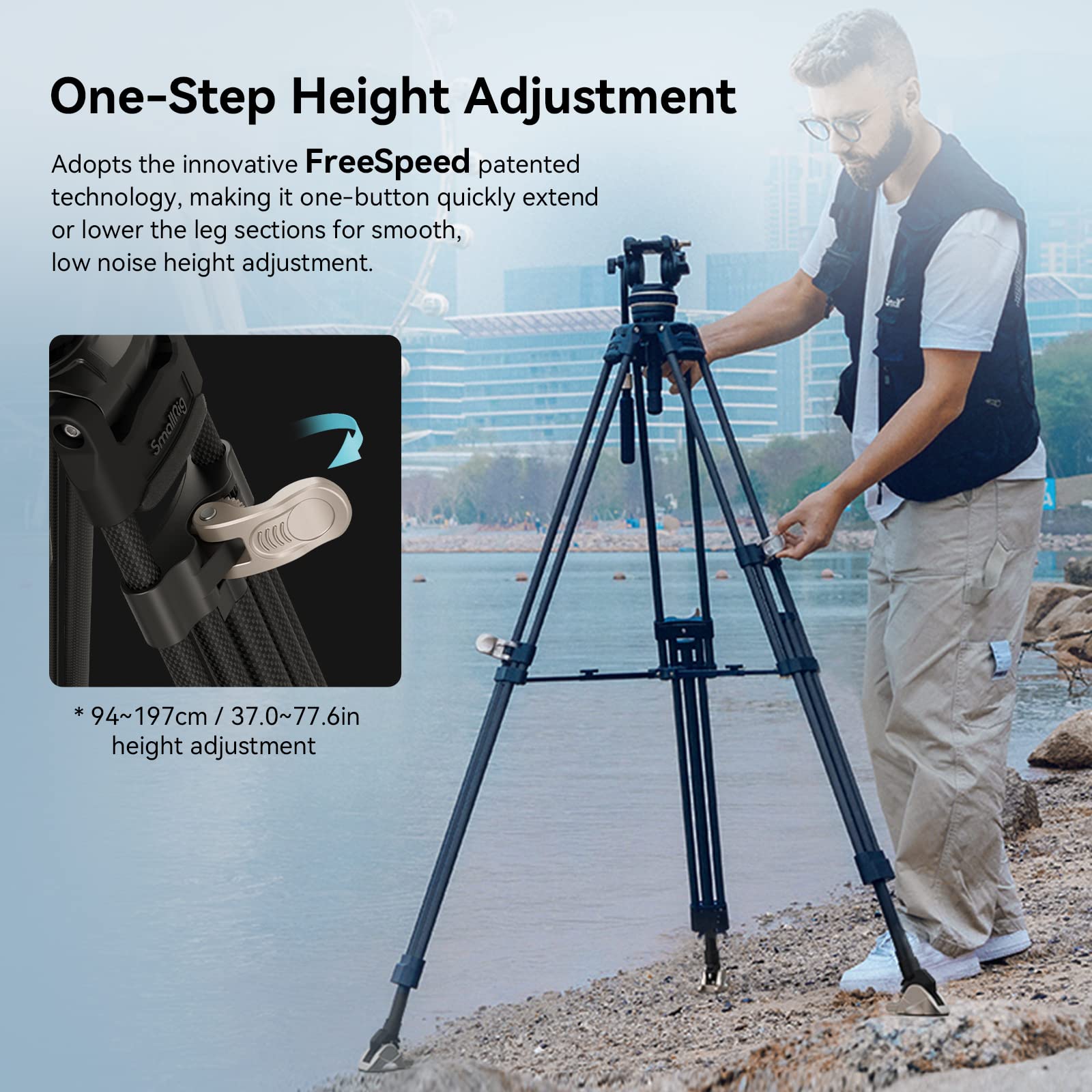 smallrig-ad-100-freeblazer-3989-videostativ-heavy-carbon-stativ-mit-fluidkopf image 2
