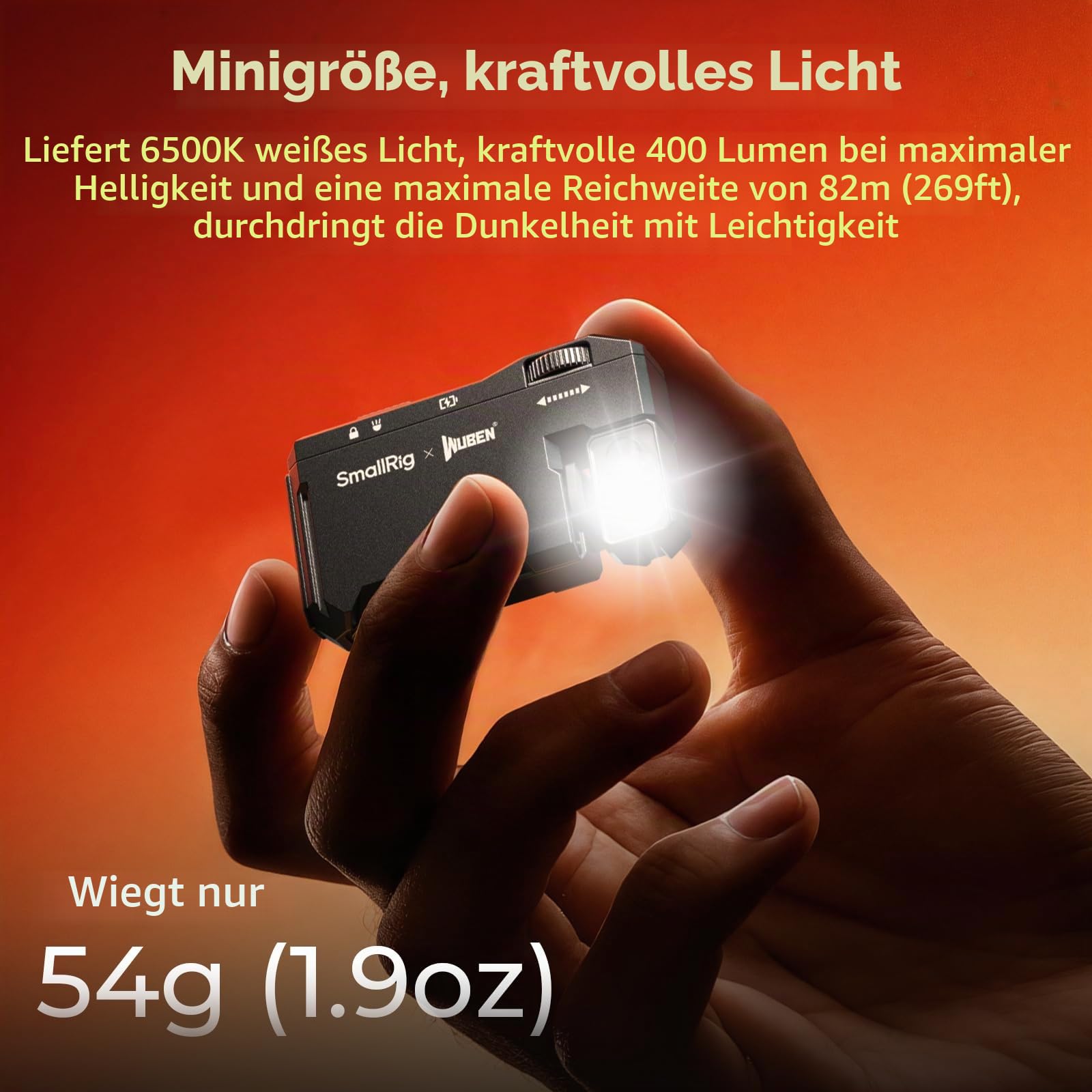 smallrig-mini-edc-taschenlampe-400-lumen-magnetisch-rgb-ip65 image 4