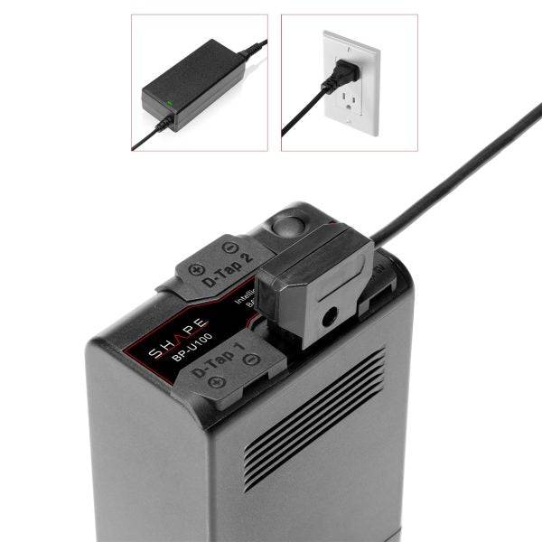 shape-sony-fx9-fx6-bp-u100-akkus-mit-travel-charger image 2