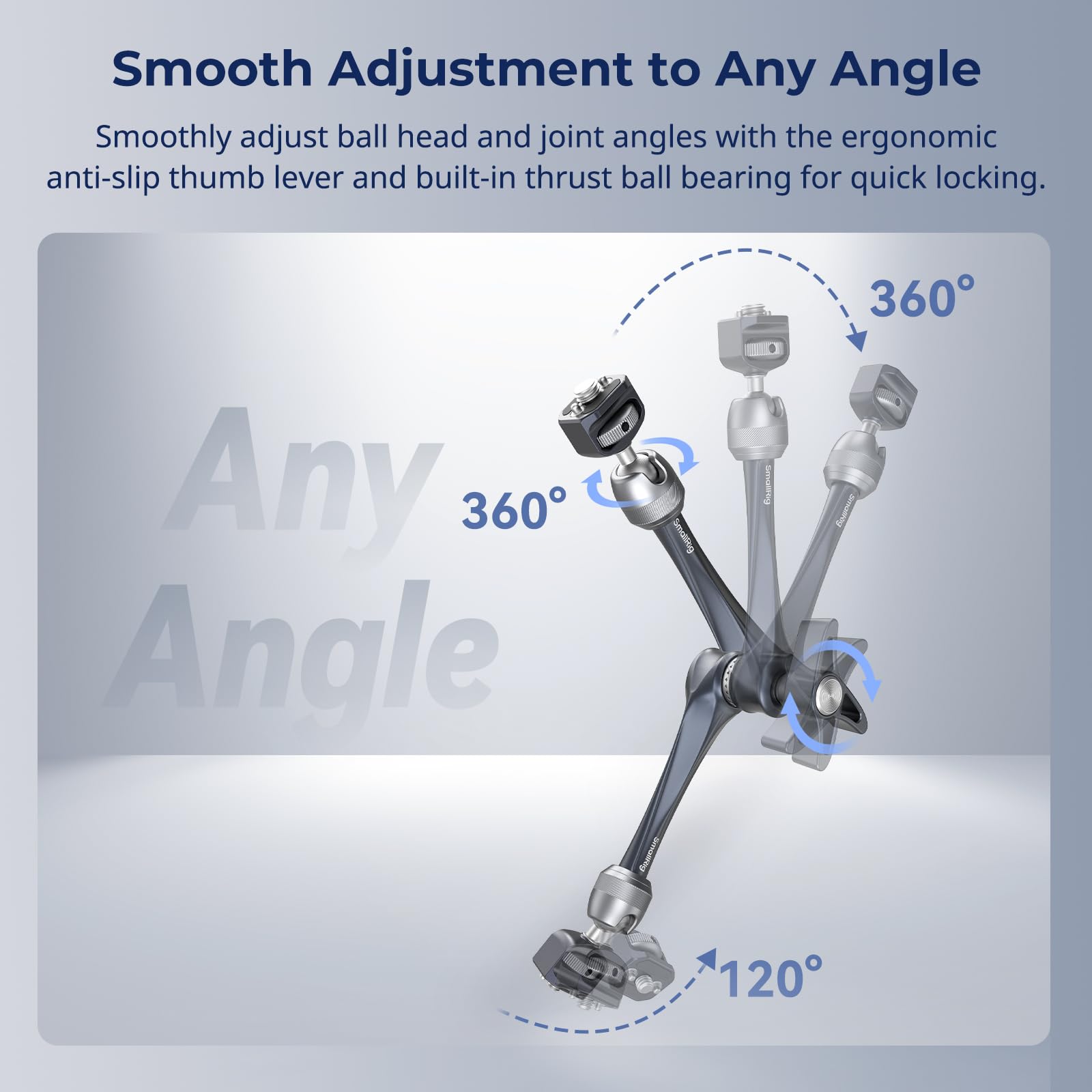 smallrig-4900-11-rosette-magic-arm-kamera-monitorhalterung-mit-1-4-20-und-3-8-16 image 6
