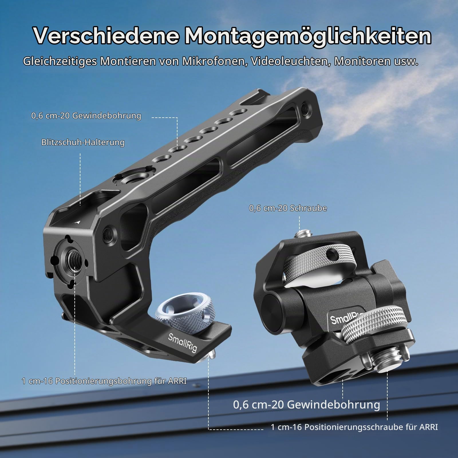 smallrig-top-handle-5323-mit-monitor-montagesatz-360-180-verstellbar image 5