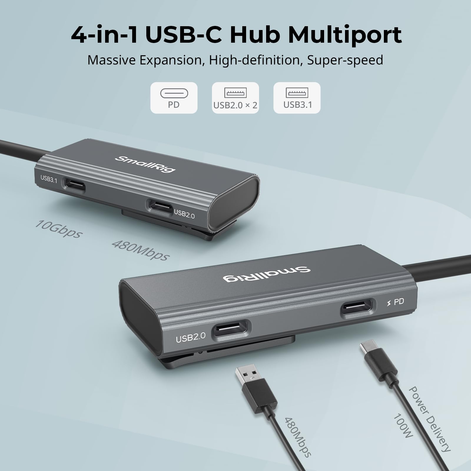 smallrig-4-in-1-usb-c-hub-mit-cold-shoe-mount-f-r-iphone-15-bis-17-4598 image 2