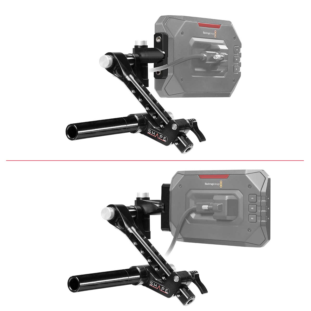shape-push-button-viewfinder-halterung-f-r-blackmagic-pyxis-6k-mit-15-mm-stange image 1