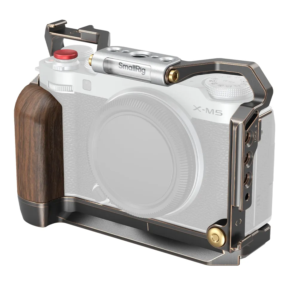 smallrig-retro-k-fig-f-r-fujifilm-x-m5-mit-holzgriff-und-arca-4892 image 1