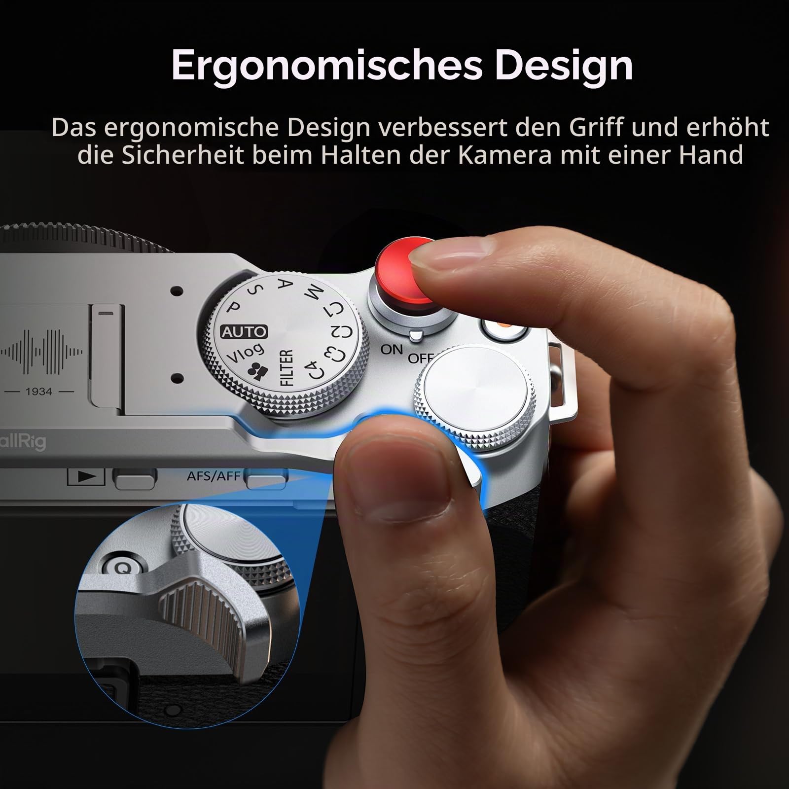 smallrig-4877b-daumengriff-blitzschuhabdeckung-silber-f-r-fujifilm-x-m5 image 4