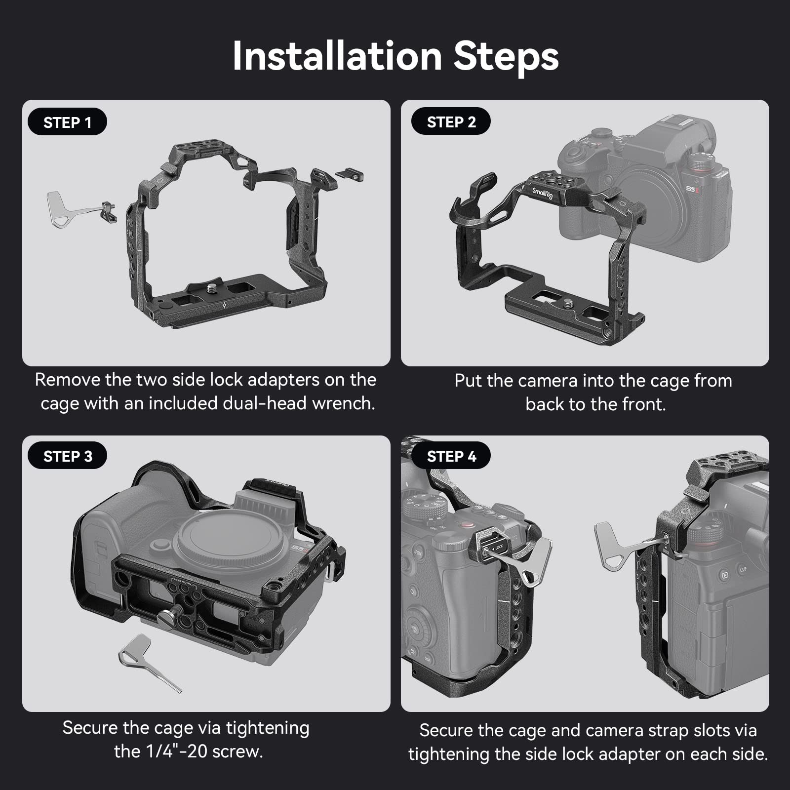 smallrig-4024-cage-kit-f-r-panasonic-lumix-s5-ii-s5-iix-g9-ii-mit-top-griff image 6