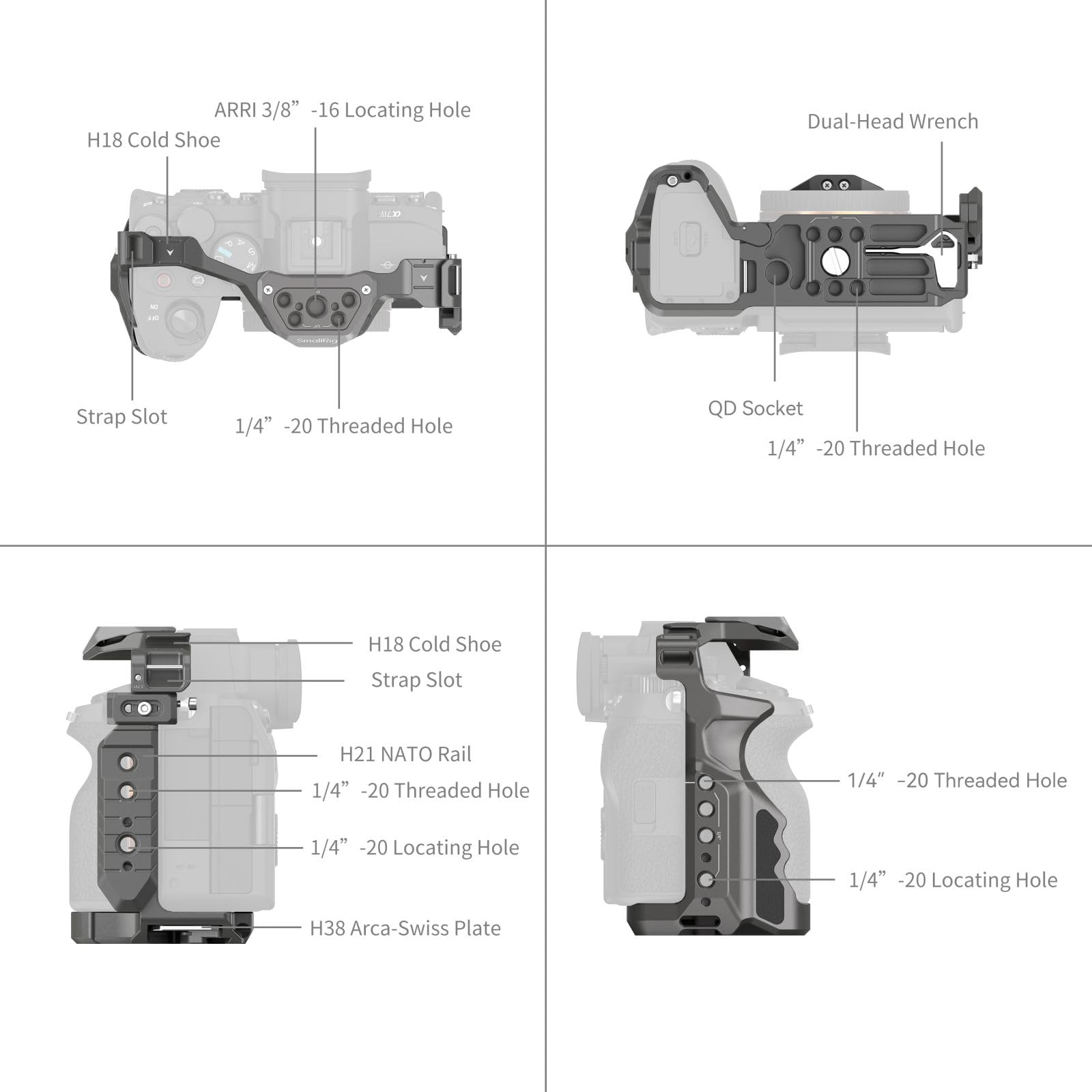 smallrig-cage-kit-hawklock-f-r-sony-alpha-7r-v-7-iv-7s-iii-mit-top-handle-4538 image 4