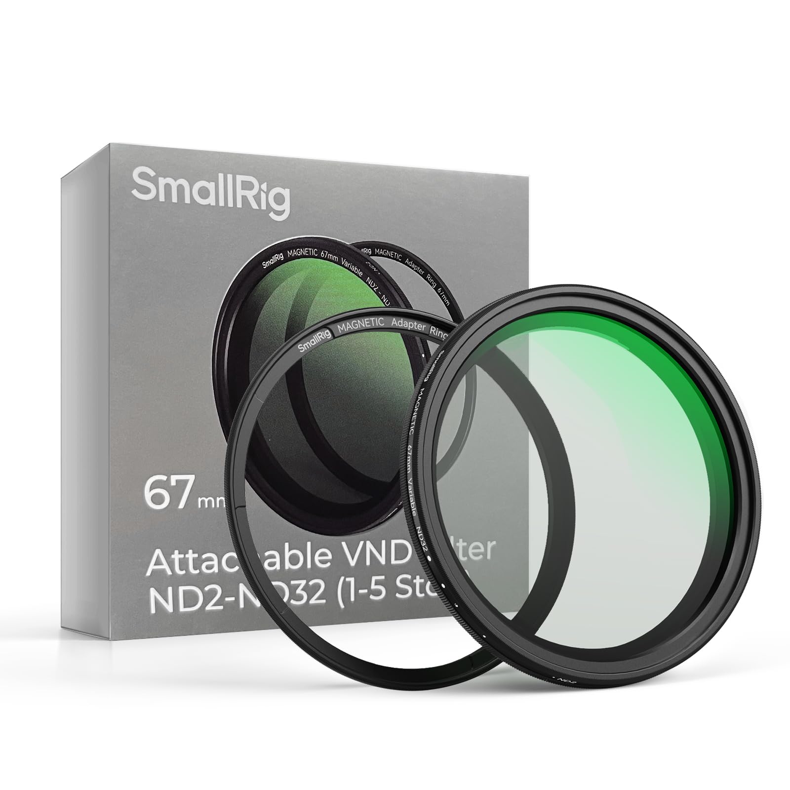 smallrig-4581-magnetischer-67mm-vnd-filter-nd2-nd32-1-5-stopps-mit-gewindering image 1
