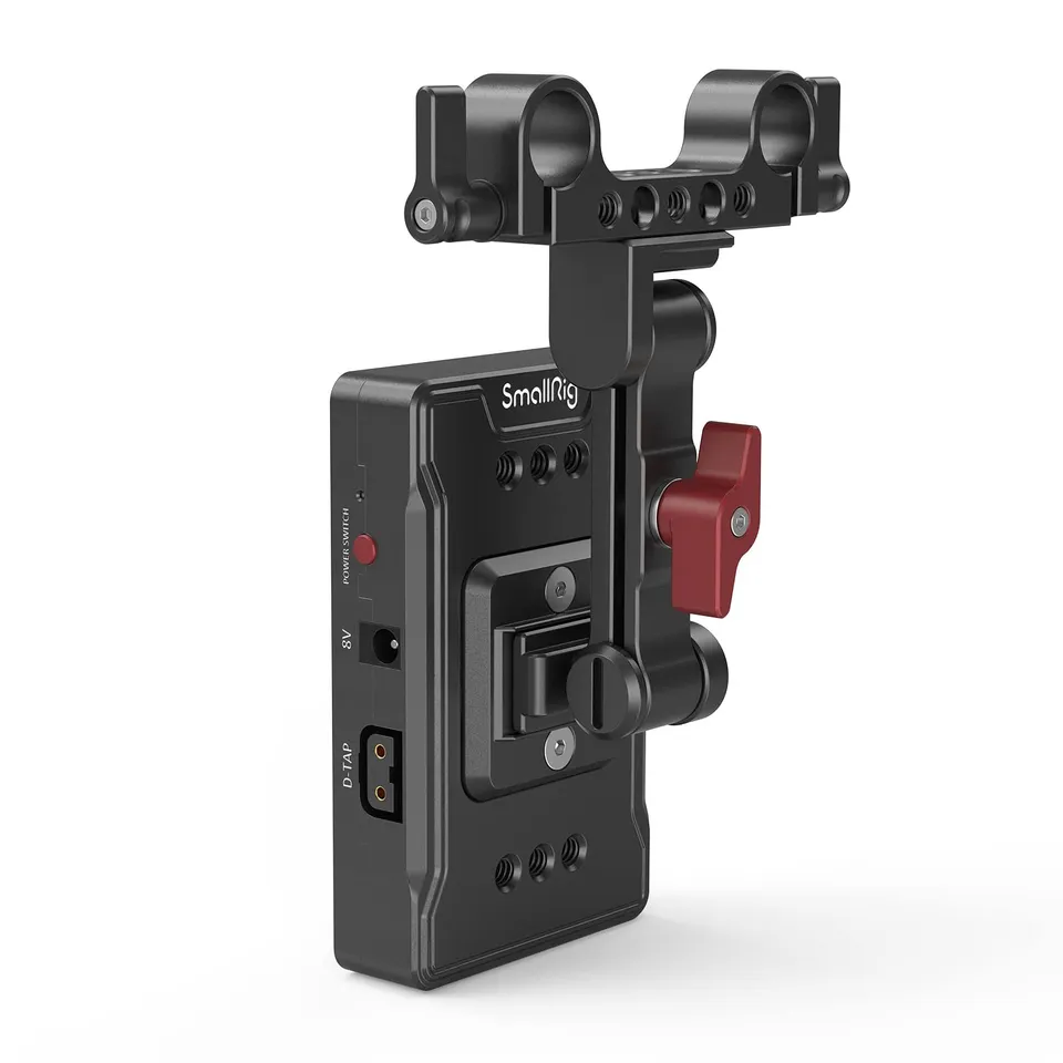 smallrig-v-mount-akkuplattenadapter-3499b-mit-verl-ngerungsarm-und-dual-15mm-sta image 1