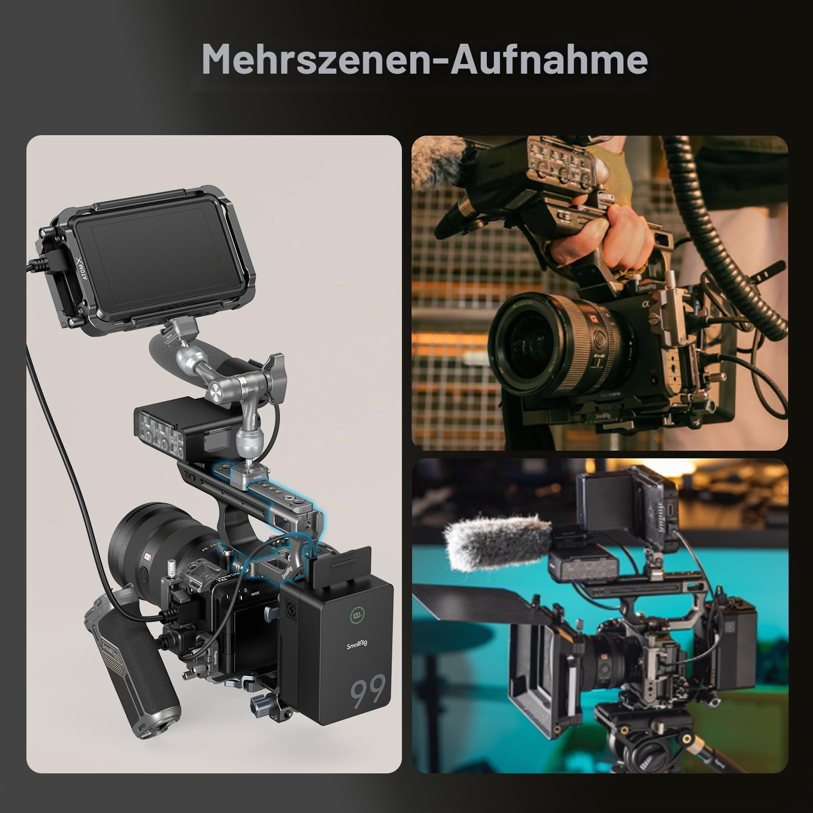 smallrig-4830-montageplatten-verl-ngerungssatz-f-r-sony-fx3-fx30-xlr-griff-mit-h image 7