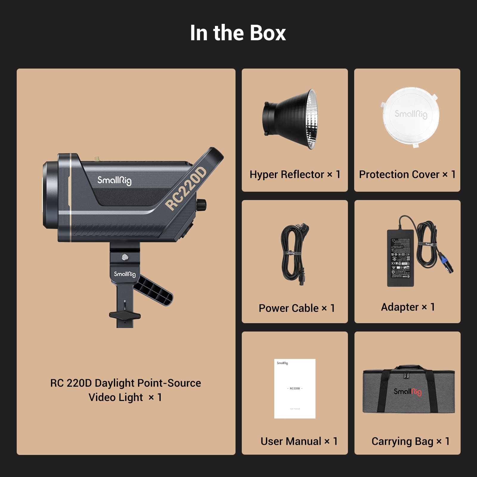 smallrig-rc-220d-3618-220w-cob-videoleuchte-2700k-6500k-bowens-mount image 8