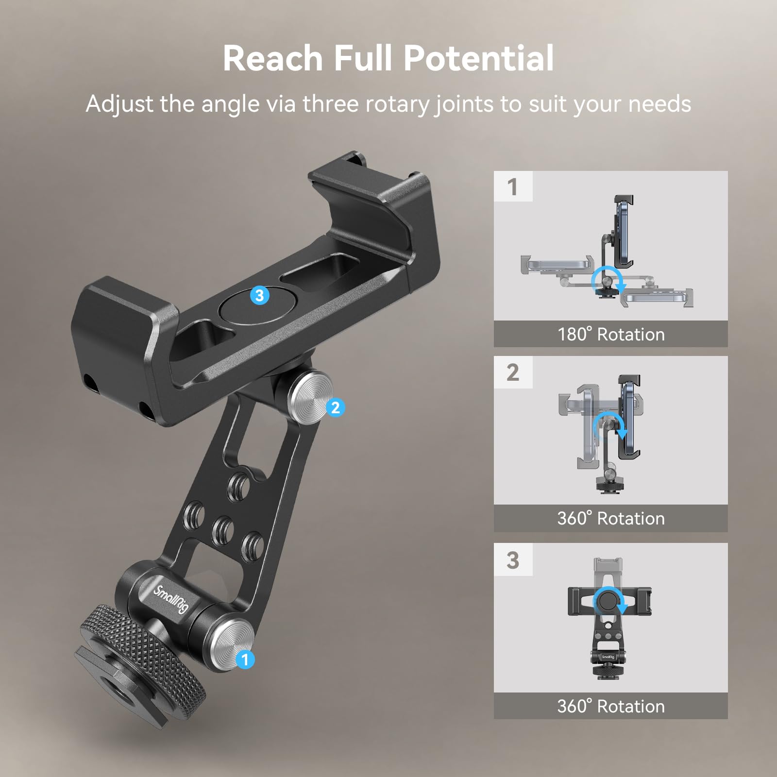 smallrig-4301-universal-phone-tripod-mount-metall-handyhalterung image 7