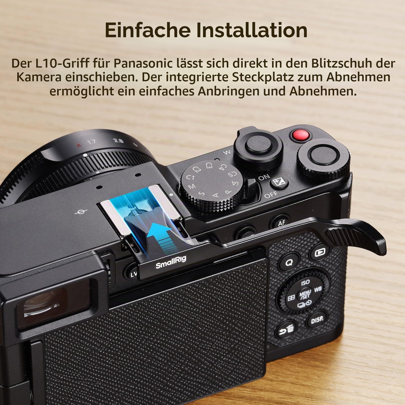 smallrig-5702-daumengriff-mit-blitzschuhabdeckung-f-r-panasonic-lumix-l10-schwar image 3
