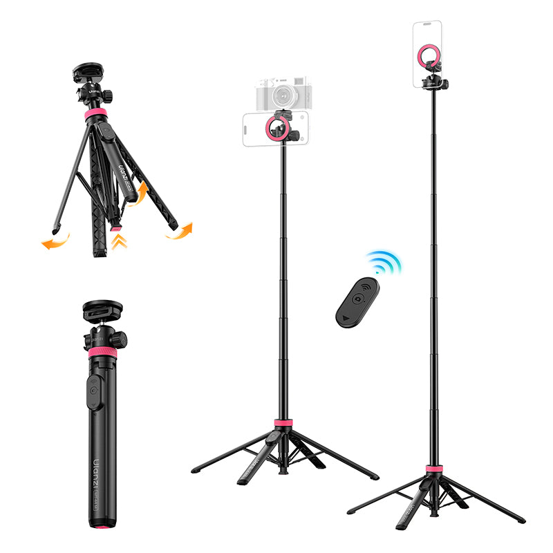 ulanzi-mt-44m-2-in-1-magnet-1-4-selfie-stick-tripod image 2