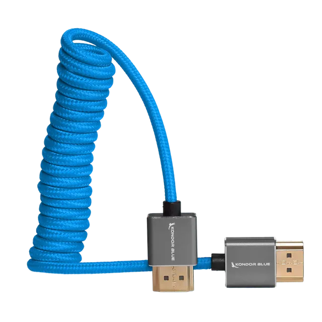 kondor-blue-full-hdmi-kabel-f-r-on-camera-monitor-12-24-coiled-braided image 1