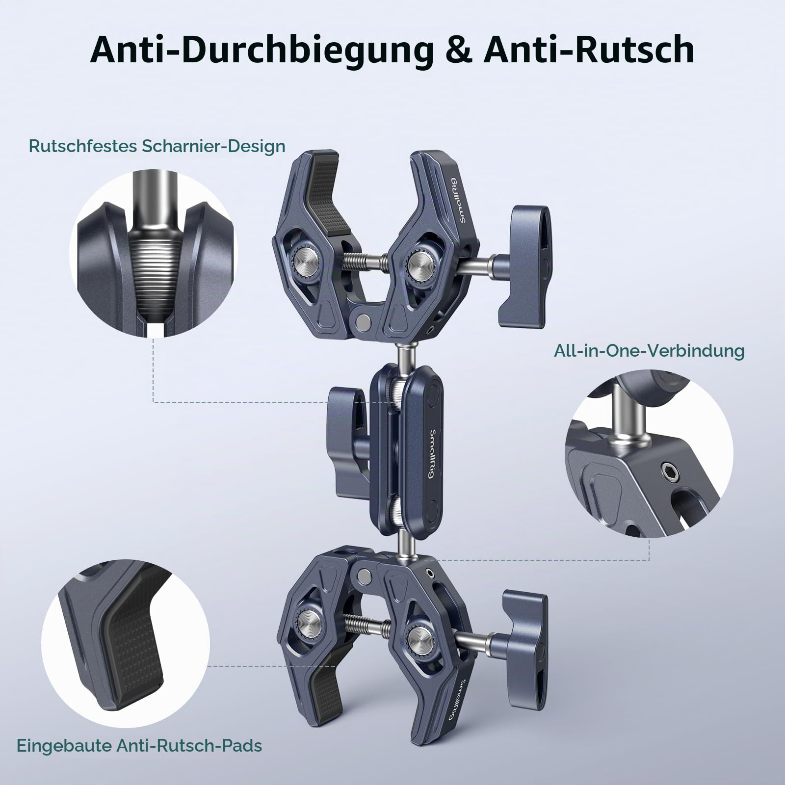 smallrig-4103b-super-clamp-doppel-klemme-mit-kugelgelenk-adapter image 4